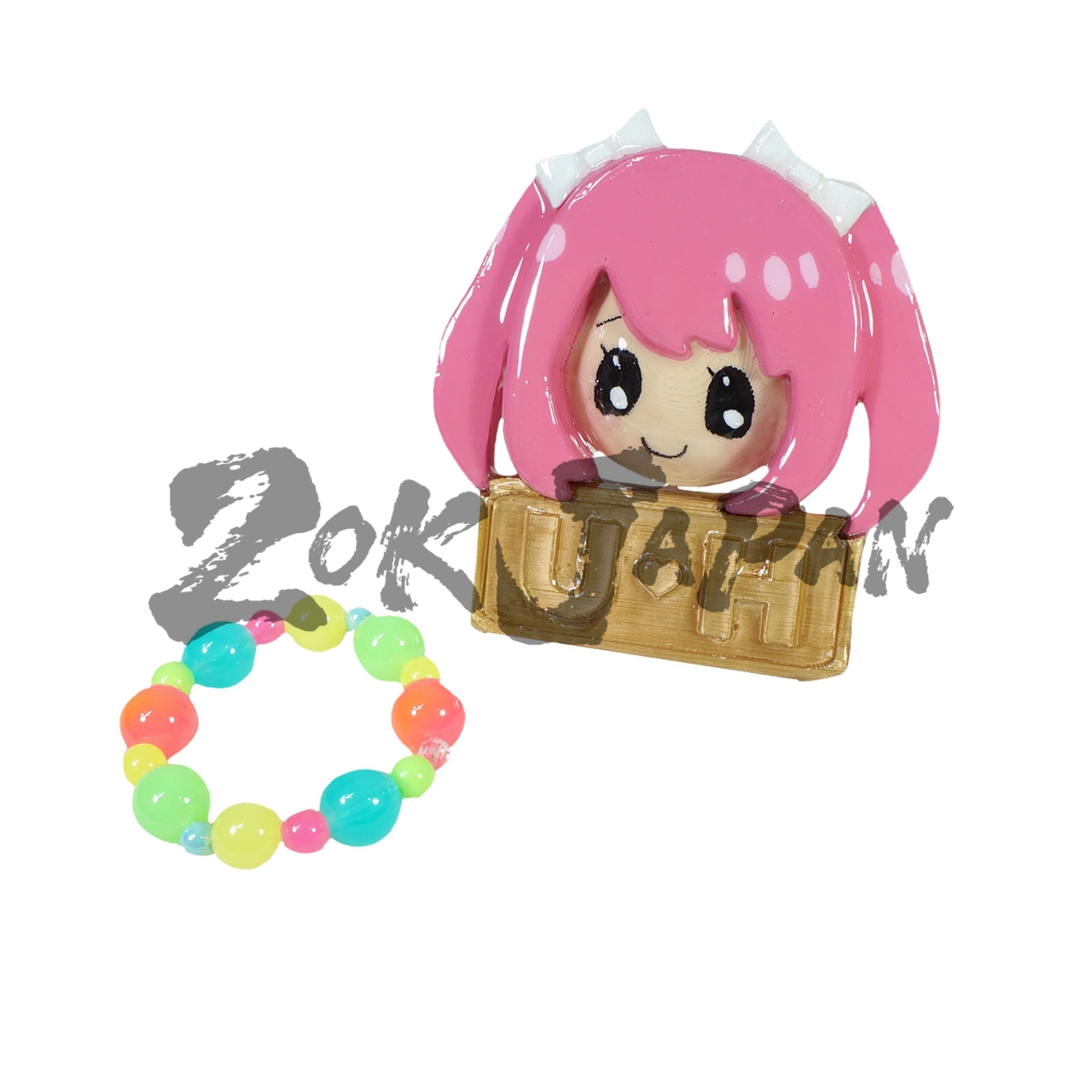 バトルガールハイスクール 蓮見うらら ブレスレット バッジ 風 コスプレ用アイテム 造形ジャパン By Excmc